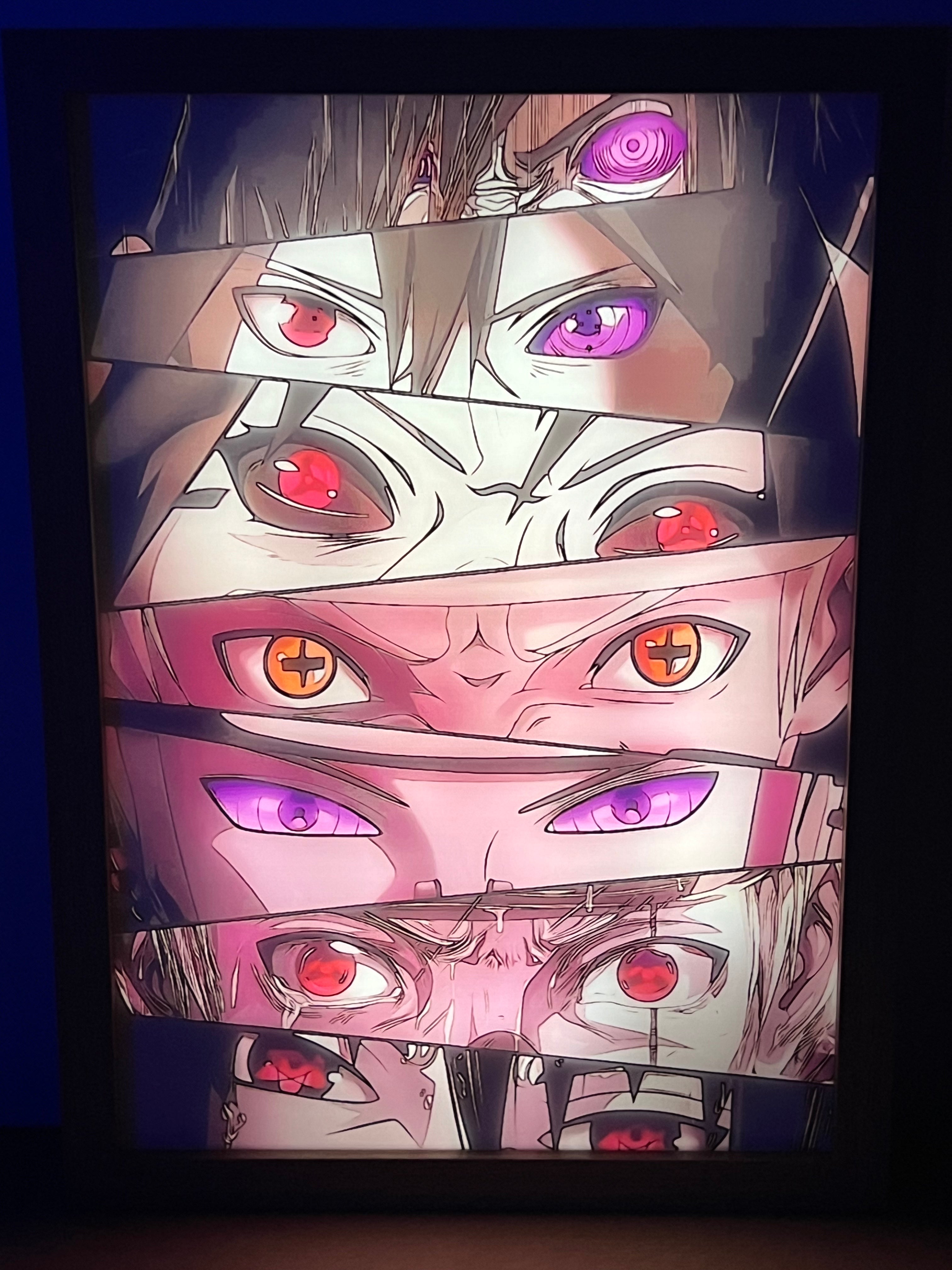 Cadre Lumineux - Naruto Eyes
