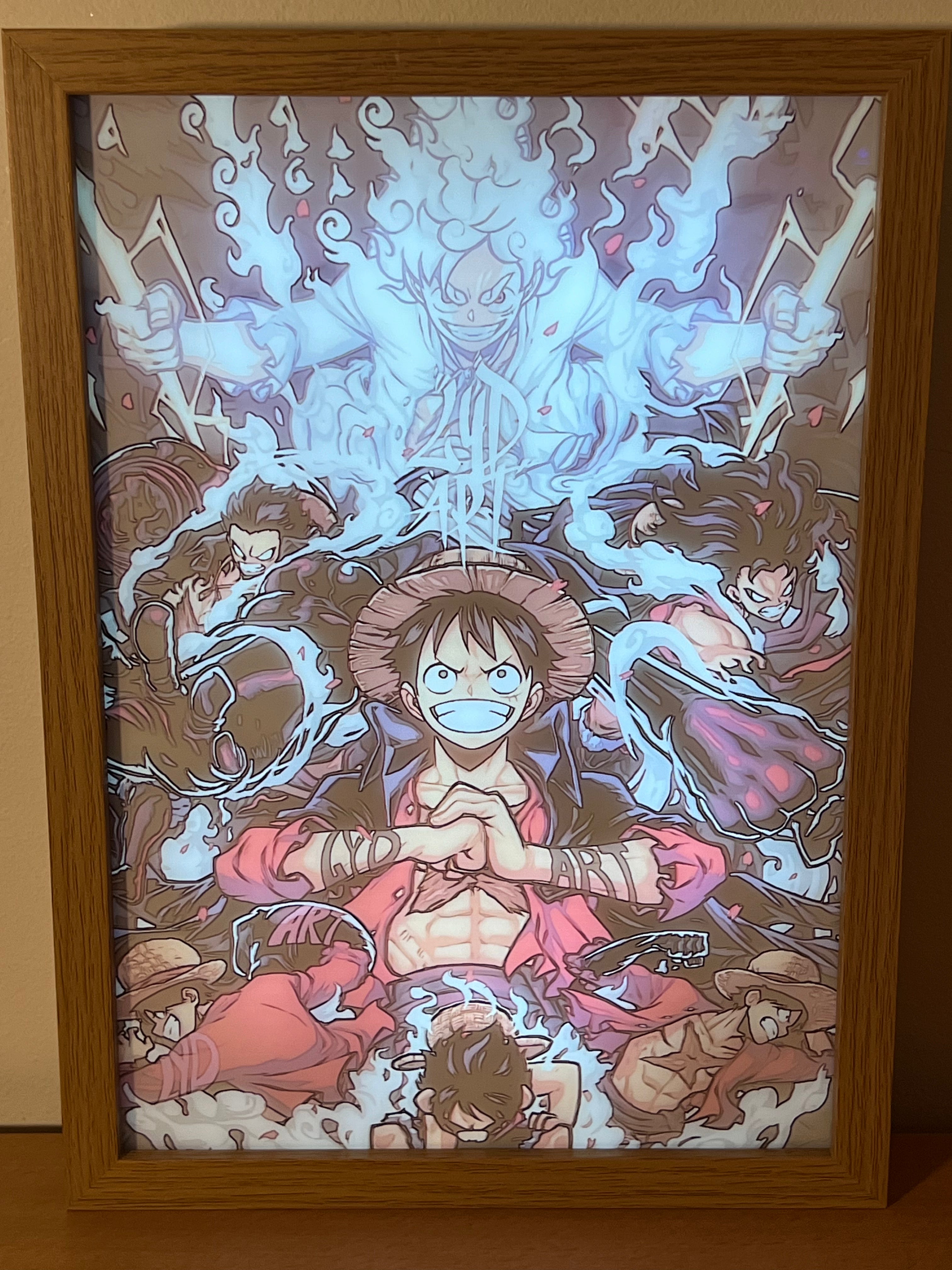 Cadre Lumineux - Luffy Evolution